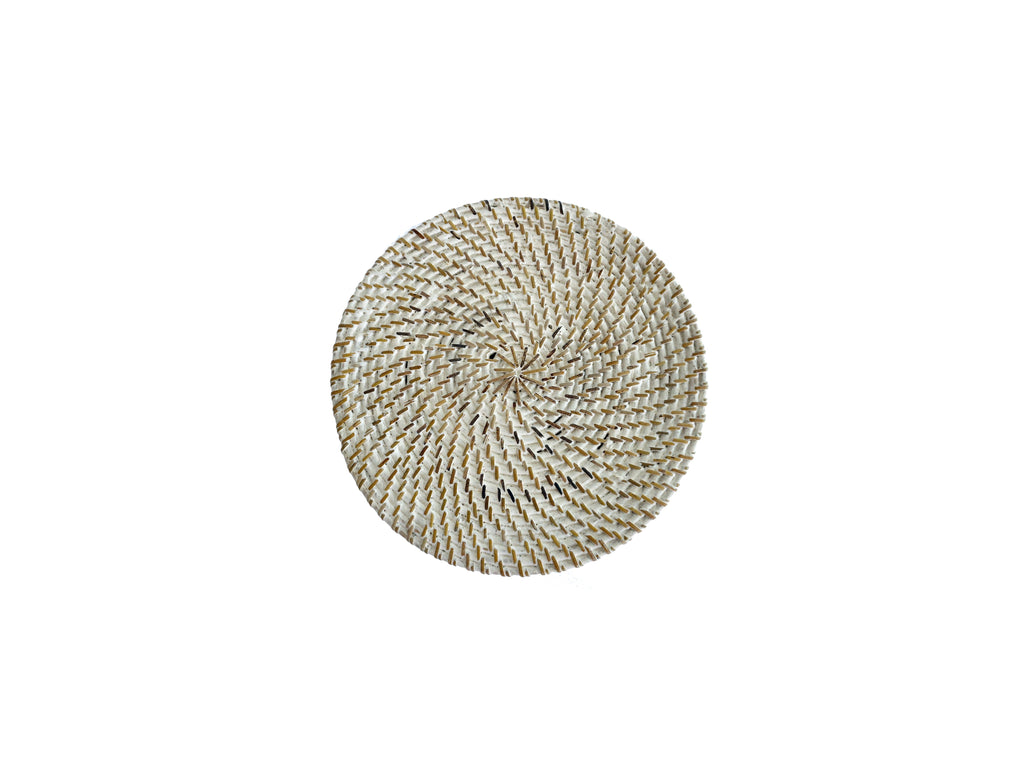 Rattan Wäschekorb Aga - Rattan mit Deckel weiss